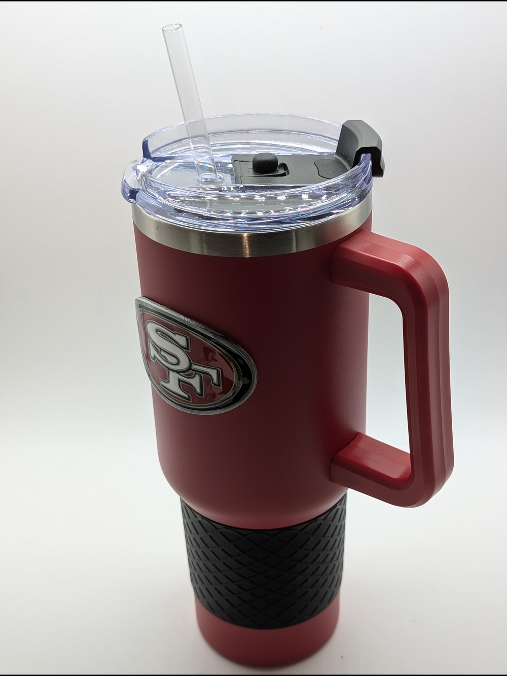 San Francisco 49ers Red Travel Tumbler with Handle 40oz (Brandnew)